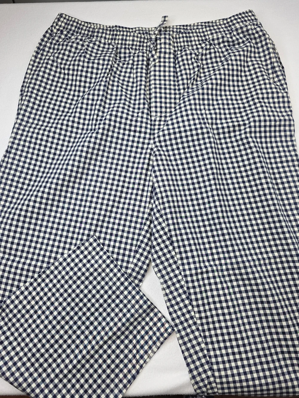 Lands'End Draper James Blue Checkered Pajama Pants Size XL NWOT AN-1425